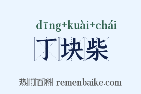 丁块柴是什么意思的图片